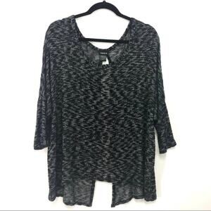 Torrid heathered dolman light weight sweater size 1x keyhole back
